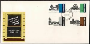 New Zealand 1979 Architecture FDC - Complete Set Of Four Stamps - Mint - Picture 1 of 1