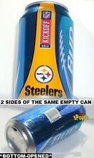 EMPTY BEER CAN 2013 PITTSBURGH STEELERS NFL KICKOFF BUD LIGHT FAN PRO FOOTBALL X