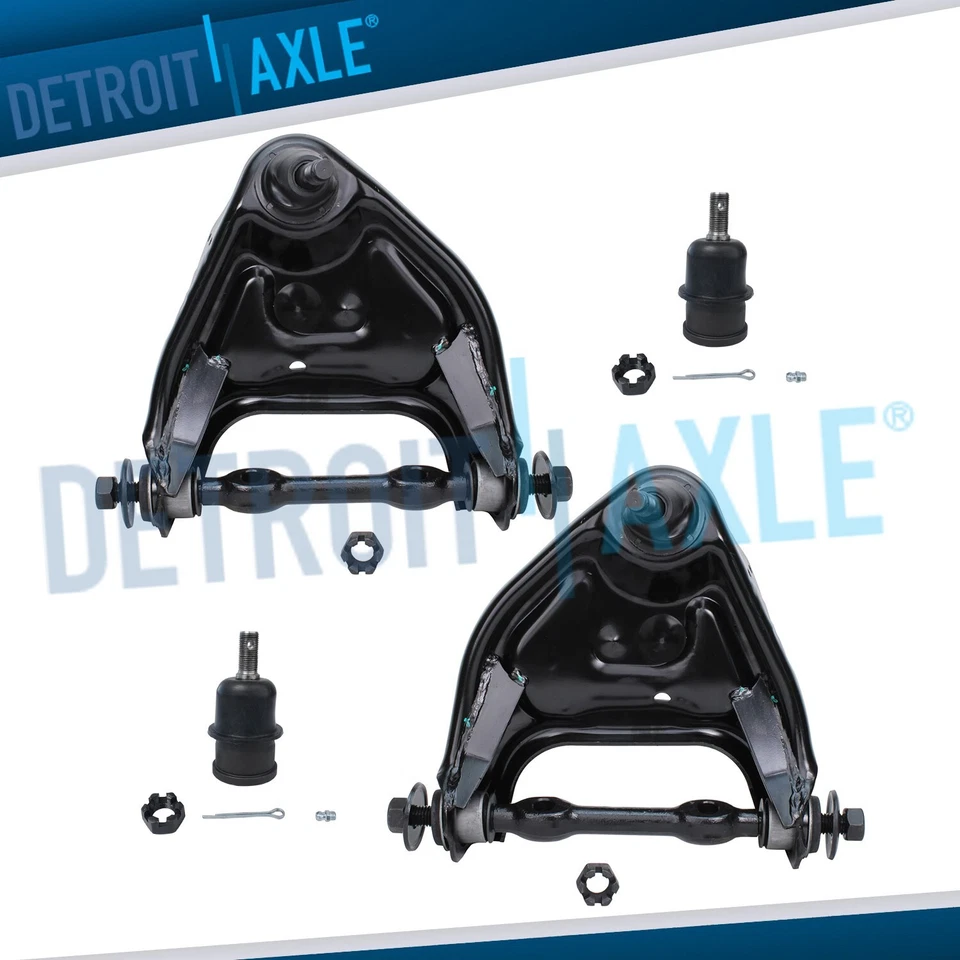 4pc Front Upper Control Arms + Ball Joints for 1999-2000 Dodge Ram 2500 3500 Van - Image 1 of 4