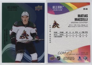 2022-23 Upper Deck Allure Color Flow Green Blue Matias Maccelli #SF-84 Rookie RC