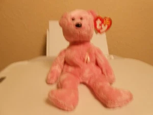 2006 Ty Original Beanie Babies "Awareness", With Errors (one of them very rare) - Bild 1 von 4