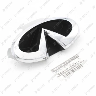 Original Nissan Infiniti M35/M45 Rejilla Radiador Delantero Emblema Plateado Cromo Foto 1 de 4