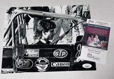 Jeff Gordon VINTAGE SPRINT CAR RACING STP 8x10 signed NASCAR HOFer photo JSA COA - Image 1 of 2