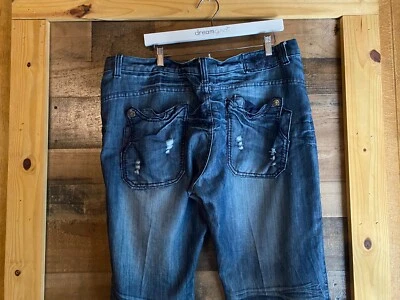 Pantalones de mezclilla Fusai para hombre 42 x 32 cremallera desgastados 43 x 33 reales Focus EE. UU. oscuros Foto 1 de 4