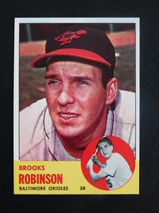 1963 Topps Baseball Card #345 Brooks Robinson (NM) - Picture 1 of 2