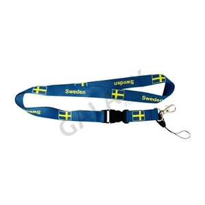 Schweden Schlüsselband / Schweden Flagge Lanyard - Bild 1 von 4