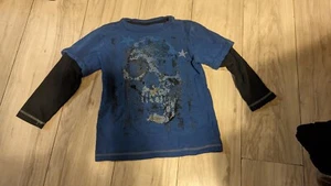 BLUE LONGSLEVE ROUTE 66 SHIRT SIZE SMALL (6-7) - Picture 1 of 2