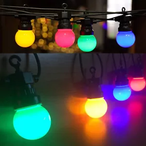 20 LEDs 13M G50 String Festoon Lights Colorful Globe Indoor Outdoor Connectable - Picture 1 of 24