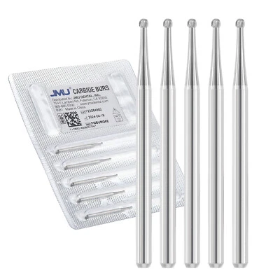 JMU Dental Surgical Burs Round 25mm Carbide Bur Friction Grip FG for High Speed - Image 1 of 4
