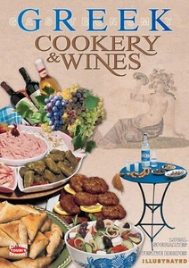 GREEK COOKERY & WINES Mediterranean Diet Greek Cuisine Illustrated Cookbook - Bild 1 von 1