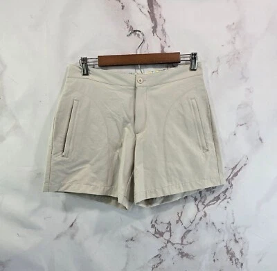 Pantalones Cortos Title Nine Para Mujer 2 Beige Tiro Medio Nylon Carga Senderismo Ripstop Utilidad  Foto 1 de 4