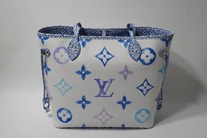 Louis Vuitton Neverfull MM By The Pool Blue M22979 NEW - Bild 1 von 8