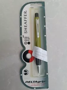 Sheaffer DELTAgrip Limette Kugelschreiber Mittlere Spitze Schwarze Tinte 2003 auf Karte. - Bild 1 von 2