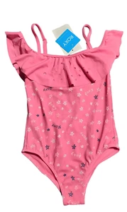 ROXY GIRLS STARS ONE PIECE SWIMSUIT NWT SZ 5 - Picture 1 of 9