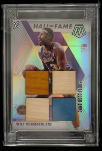WILT CHAMBERLAIN 2023 JERSEY FUSION FLOOR FUSION QUAD GAME USED FLOOR 1/10 - Picture 1 of 2