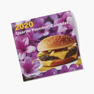 Calendario de cuarto de libra McDonald's Golden Arches Ilimitado 2020 nuevo - Imagen 1 de 4