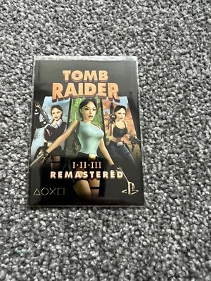 Tomb Raider Remastered 1, 2 And 3 PlayStation Trading Card PS Card Collectible - Image 1 of 3