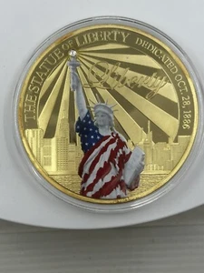 70mm HUGE Statue of Liberty Shining the Light of Freedom Colossal Medallion - Picture 1 of 2