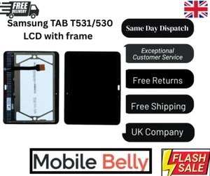 Pantalla LCD con marco para Samsung Tab 4 10.1 T530 T531 T533 - Vendedor del Reino Unido - Imagen 1 de 1