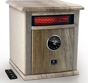 Heat Storm Electric Infrared Heater 1500W Digital Display Thermostat Remote - Picture 1 of 10