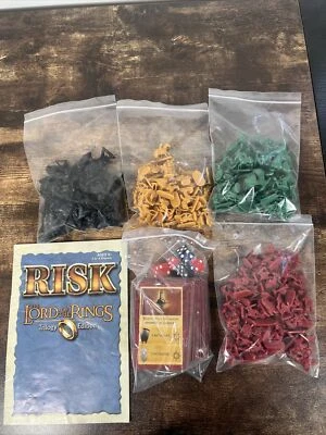 Risk The Lord of the Rings Trilogy Edition Replacement Parts Army Cards Dice - Image 1 of 4