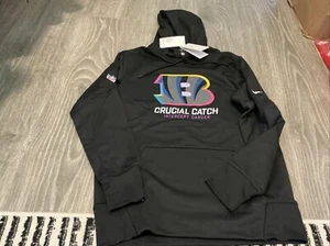 Nike Cincinnati Bengals NFL 2024 Crucial Catch Hoodie Black Men’s Size: Medium - Picture 1 of 5