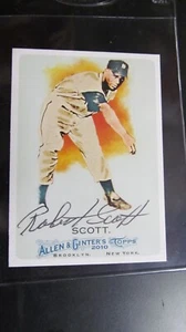 2010 Topps Allen & Ginters Robert Scott signed baseball card - Picture 1 of 2