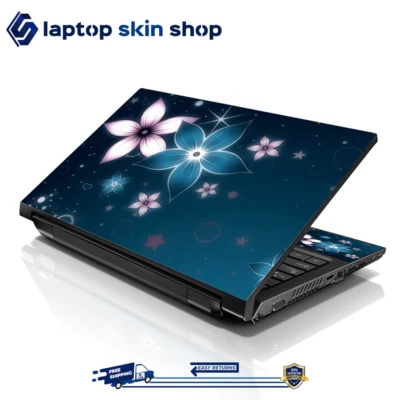 Laptop Skin Sticker Decal Cover for Notebook Macbook HP Blossom Design 13-16 in - Image 1 of 4