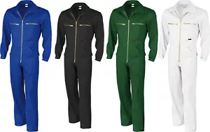 Qualitex Rallyekombi Overall Arbeitsoverall Anzug BW270 schwarz blau grün weiß - Bild 1 von 18