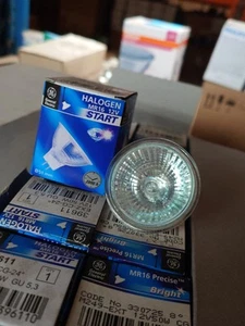 GE HALOGEN MR16 12V 50W GU5.3 Glassed Front Dichroic Box Of 10 - Picture 1 of 3