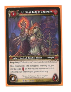 WOW  TCG  SYLVANAS LADY OF UNDERCITY Epic CLASS 2/234  English NM UD 2010 - Picture 1 of 1