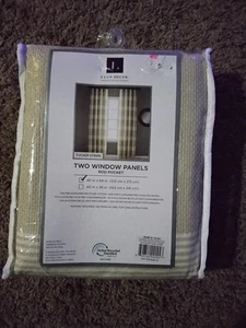 LUSH DECOR-2 Blackout Window Panels - 52x84 - Insulated Knotted Tab Top - NIB - Picture 1 of 2
