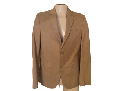 Blazer Claiborne marrón para hombre. 38. 100% algodón. 2 botones. Abrigo deportivo. Foto 1 de 4