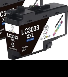 1 LC3033BK Black Ink Cartridge for Brother LC3033XXL MFC-J815DW XL MFC-J805DW XL - Picture 1 of 4