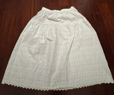 Gap Doen White Eyelet Midi Skirt - Image 1 of 4