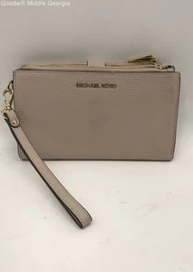 Pink Michael Kors Leather Phone Wallet Wristlet - Picture 1 of 5