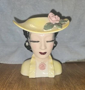 Vintage Lady Head Vase - Picture 1 of 4
