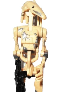Guerra de las Galaxias Episodio I 1999 BATTLE DROID variante disparo amenaza fantasma 1 completo - Imagen 1 de 2