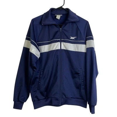 Asics Tiger Track Jacket Mens Large Blue White Full Zip Retro Athletic Zip Up - Image 1 of 4