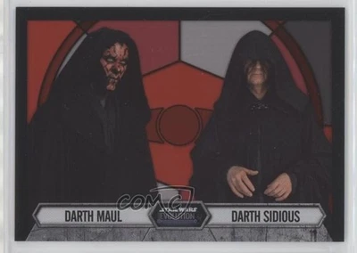 2016 Topps Star Wars Evolution Stained Glass Pairings Darth Maul Sidious #4 d8k - Image 1 of 3