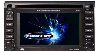 Concept DDM-50 Mobile Video Cd / Dvd/ Am/ Fm Car Display System Double Din New - Image 1 of 2