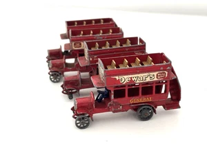 Joblot Original Lesney Matchbox Model Type B Dewar's diecast vintage Bus 1912 A9 - Picture 1 of 10