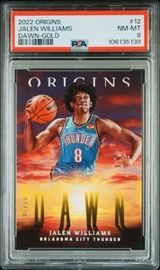 2022 Panini Origins Jalen Williams Dawn #12 GOLD /10 OKC Thunder ROOKIE PSA 8 - Picture 1 of 2