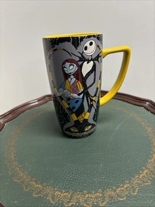 Genuine Disney Store Jack And Sally Nightmare Before Christmas Tall Mug 14 oz - Picture 1 of 4