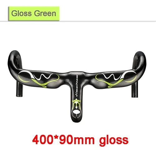 Carbon Fiber Road Bicycle Handlebar Aero Integrated Drop Bar and Stem 400-440mm - Image 1 of 4