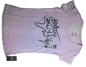 Ladies Armani Exchange Sign Viscose T-Shirt - Picture 1 of 1