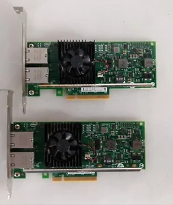 Pair of Dell Intel X540-T2 10Gbe Dual Port NIC Network Adapter 0K7H46 - Picture 1 of 3