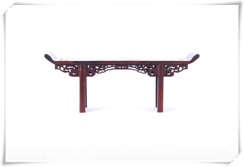   China Red hard suanzhi wood rosewood Miniature table display stand shelf 1 - Image 1 of 4