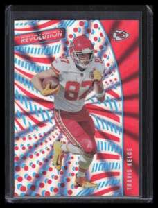 2021 Panini Cronache Rivoluzione Sunburst 38 Travis Kelce 15/75 - Foto 1 di 2