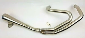 Full 2-1 Exhaust Harley Davidson Sportster 1988-2003 Stainless Steel Brushed - Bild 1 von 6